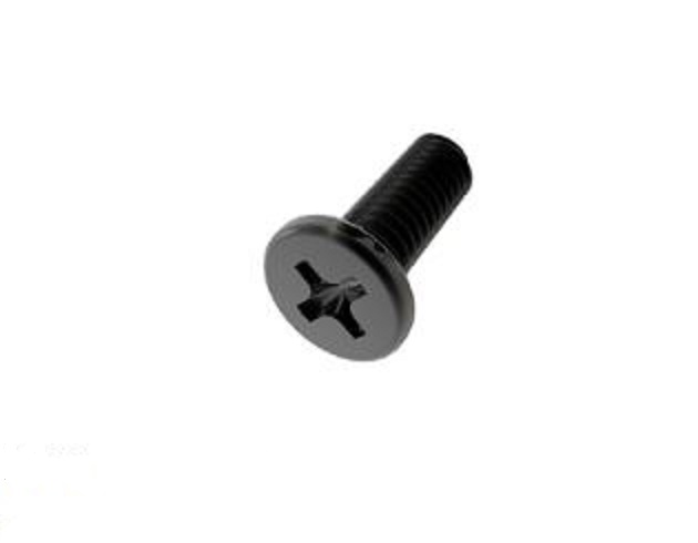 8-32 X 7/16 PHIL FLAT M/S ZINC AL-2000 BLACK